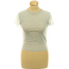 Primark virágmintás kék necc felső