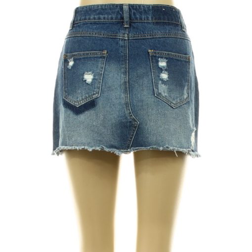 YesYes szaggatott farmer miniszoknya