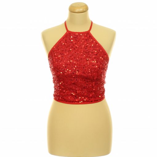 Shein flitteres piros top