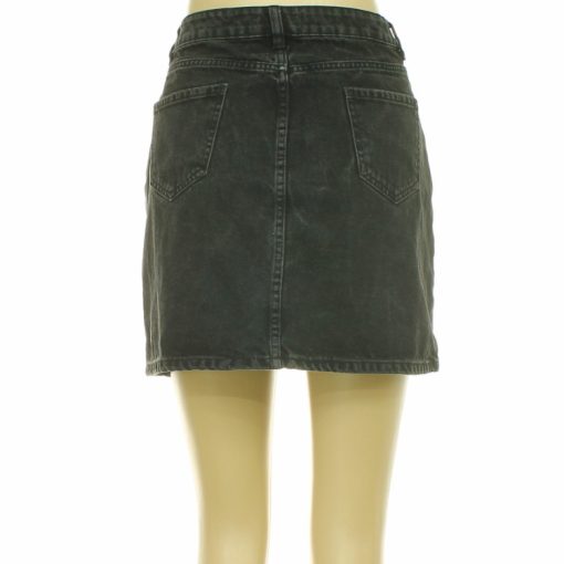 New Look koptatott fekete farmerszoknya