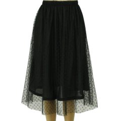 Shein pöttyös fekete tüllszoknya