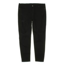 Szaggatott fekete sztreccs farmer