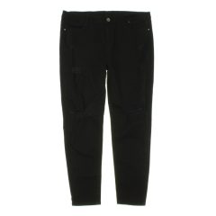 Szaggatott fekete sztreccs farmer