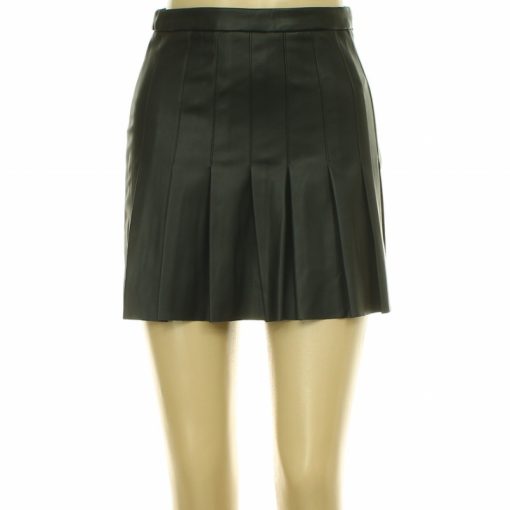 Miss Selfridge fekete műbőr szoknya