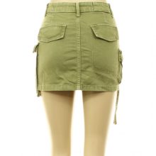 Bershka khakizöld cargo farmer miniszoknya