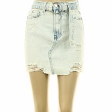 DenimCo világoskék farmer szoknya övvel