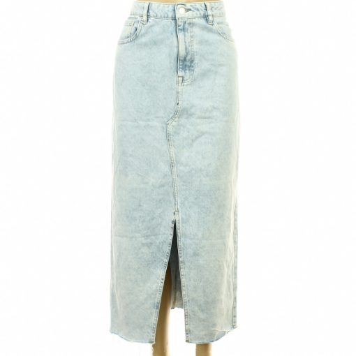 F&F kék farmer maxi szoknya