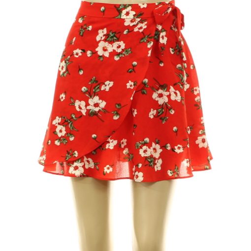 Missguided virágmintás piros szoknya