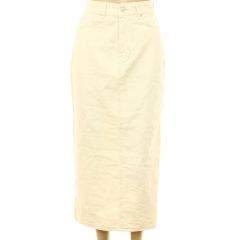 Krémszínű farmer szoknya