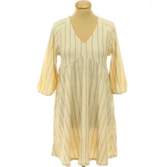 H&M csíkos bézs ruha
