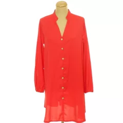 Shein piros szatén ruha
