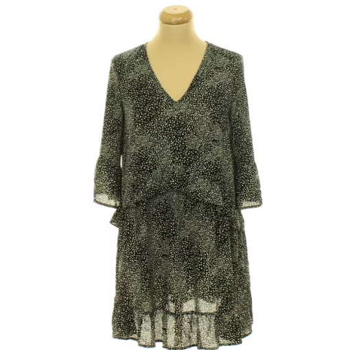 Vero Moda mintás fekete ruha