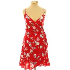 Divided virágmintás piros ruha