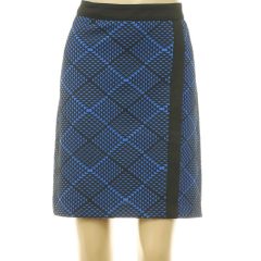 M&Co mintás kék szoknya