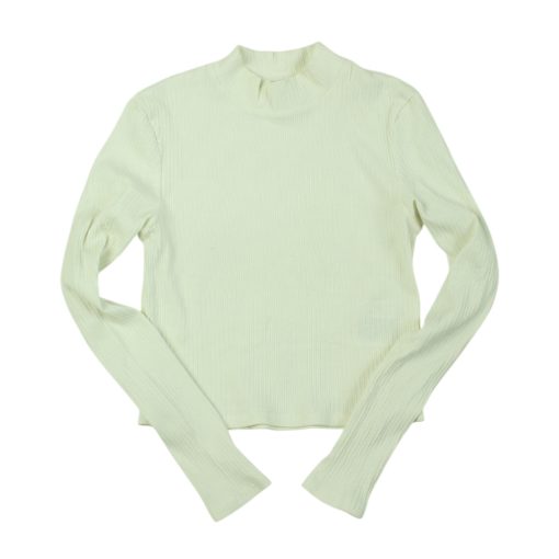 H&M krémszínű bordázott felső