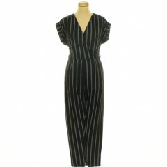 Boohoo csíkos fekete overál