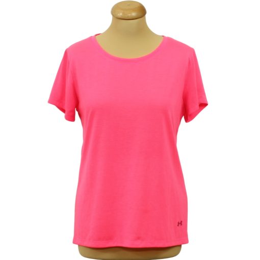 Under Armour neonpink sportpóló