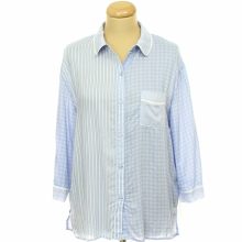 Donna Karan New York mintás kék pizsama felső