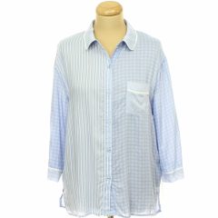 Donna Karan New York mintás kék pizsama felső