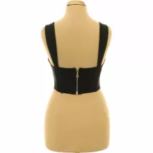 Pretty Little Thing fekete corset top