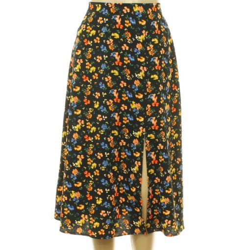 Primark virágmintás fekete szoknya