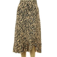 Trendyol zebramintás barna szoknya