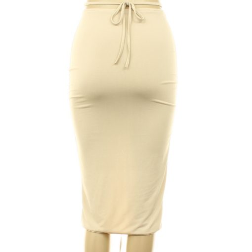 Ráncolt barna szoknya