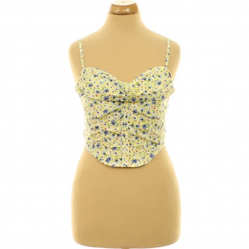 Shein virágmintás corset top