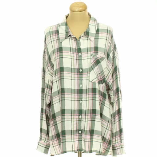 F&F kockás oversize viszkóz ing