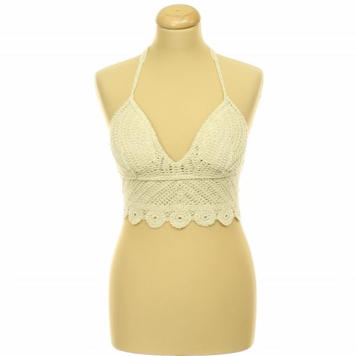 Shein szivacsbetétes horgolt top
