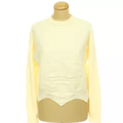 Shein krémszínű kötött pulóver