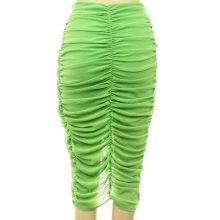 Shein ráncolt zöld szoknya