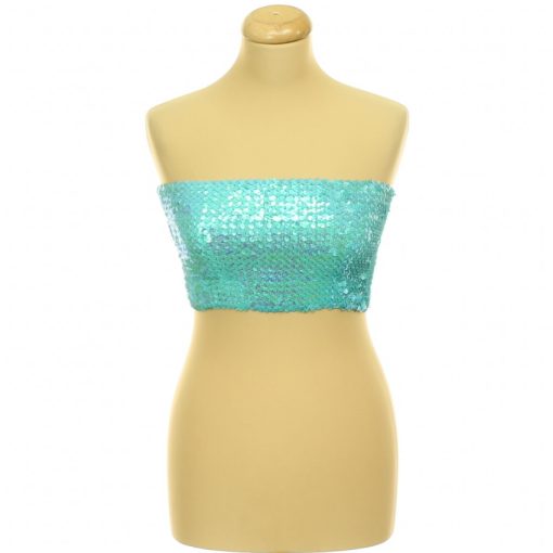 Topshop gumírozott flitteres top