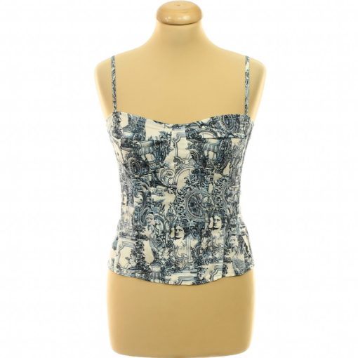 Pretty Little Thing mintás corset top