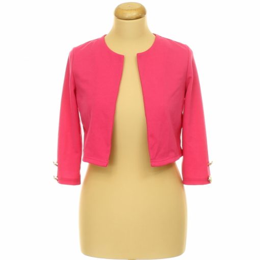 Shein díszgombos pink blézer