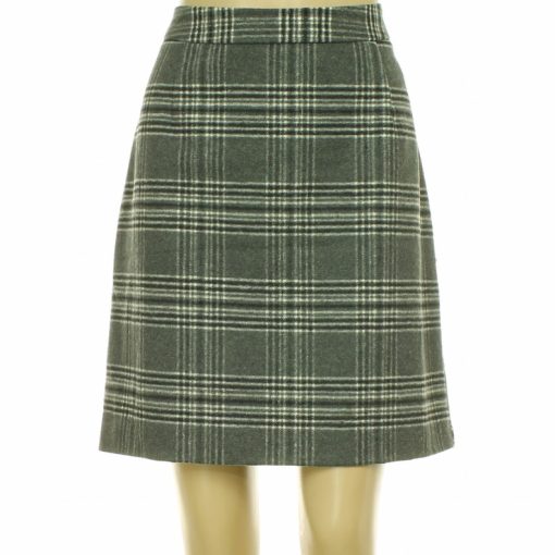 Manguun kockás szürke gyapjúkeverék szoknya