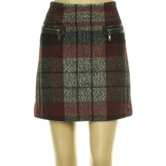 Comma kockás gyapjúkeverék szoknya