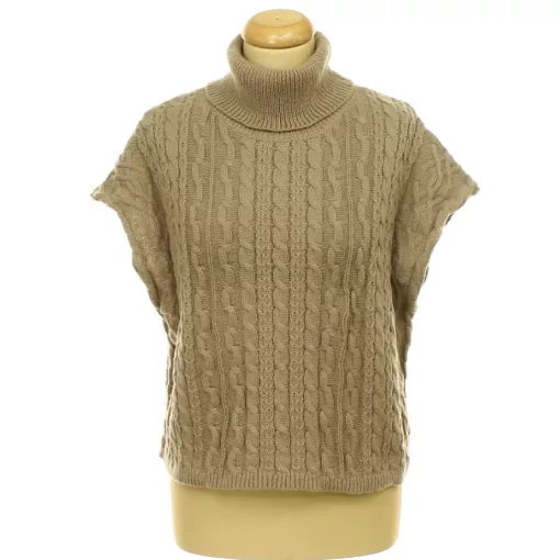 Shein csavartmintás kötött mellény