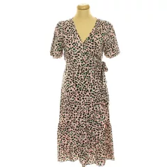 Miss Selfridge mintás átlapolt ruha
