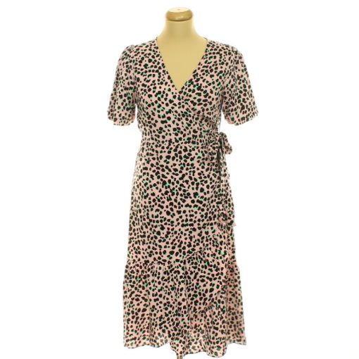 Miss Selfridge mintás átlapolt ruha