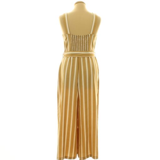 F&F csíkos barna overál