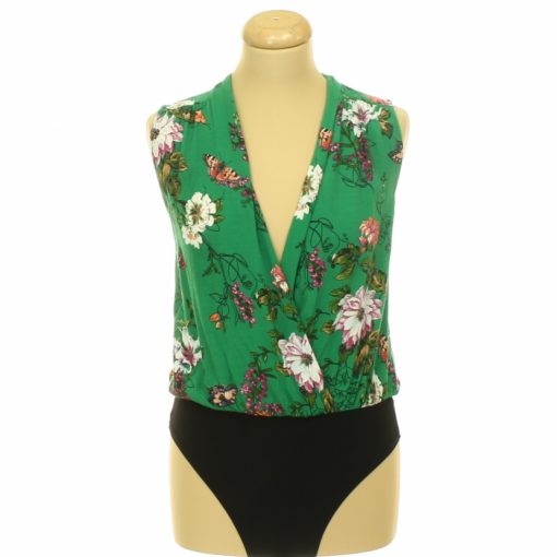 New Look mintás zöld body