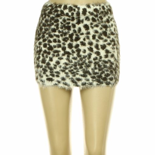 Shein mintás kötött miniszoknya