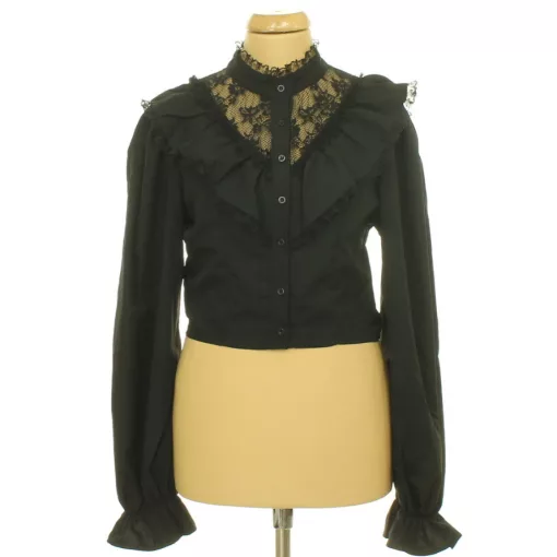 Shein csipkés fekete ing
