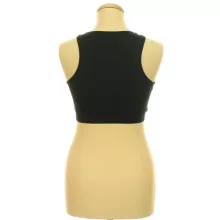 Neccbetétes fekete top