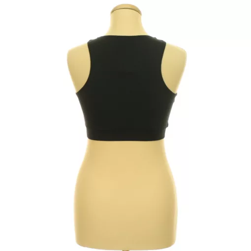 Neccbetétes fekete top