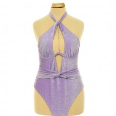 Ann Summers ezüstcsillámos lila body