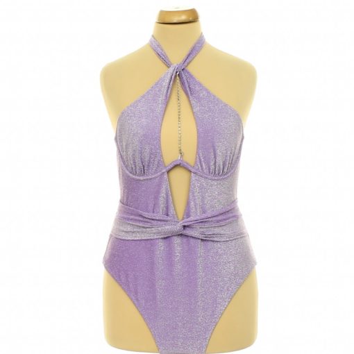 Ann Summers ezüstcsillámos lila body