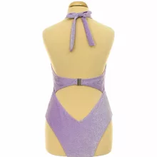 Ann Summers ezüstcsillámos lila body