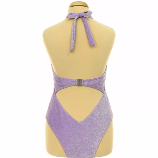 Ann Summers ezüstcsillámos lila body
